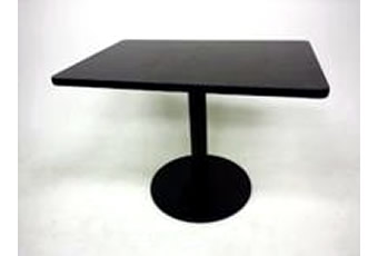 商談テーブル 黒天板／黒脚(W900×D600×H650)