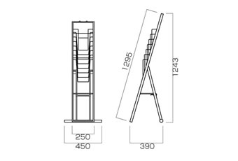 カタログスタンド ワイヤーデミ